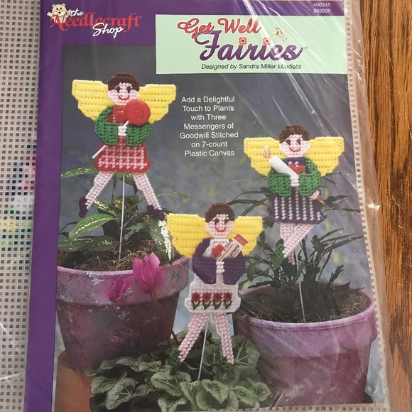 Plastic Canvas Fairies craft kit New - Picture 1 of 6